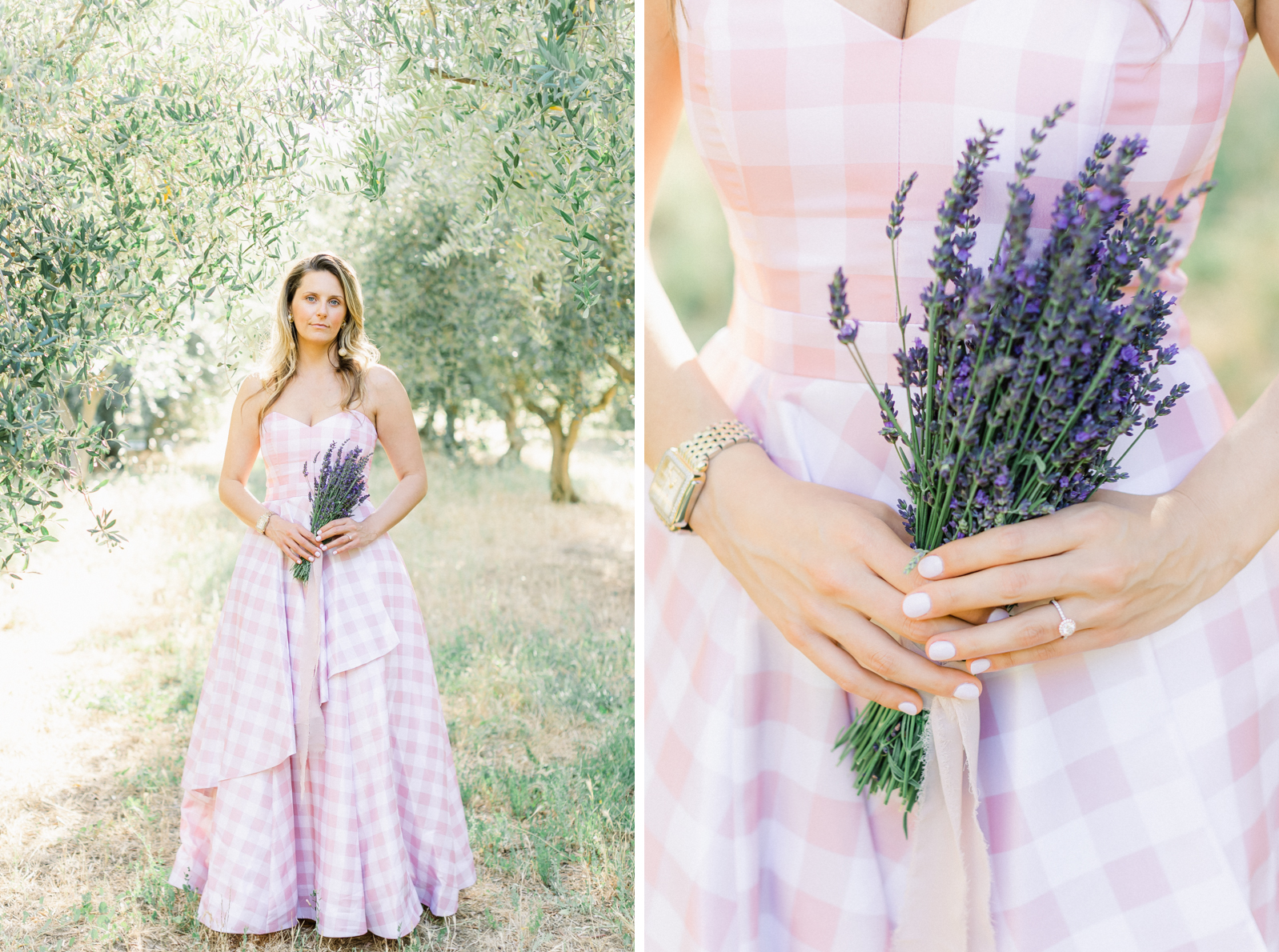 Napa Lavender Engagement Photo