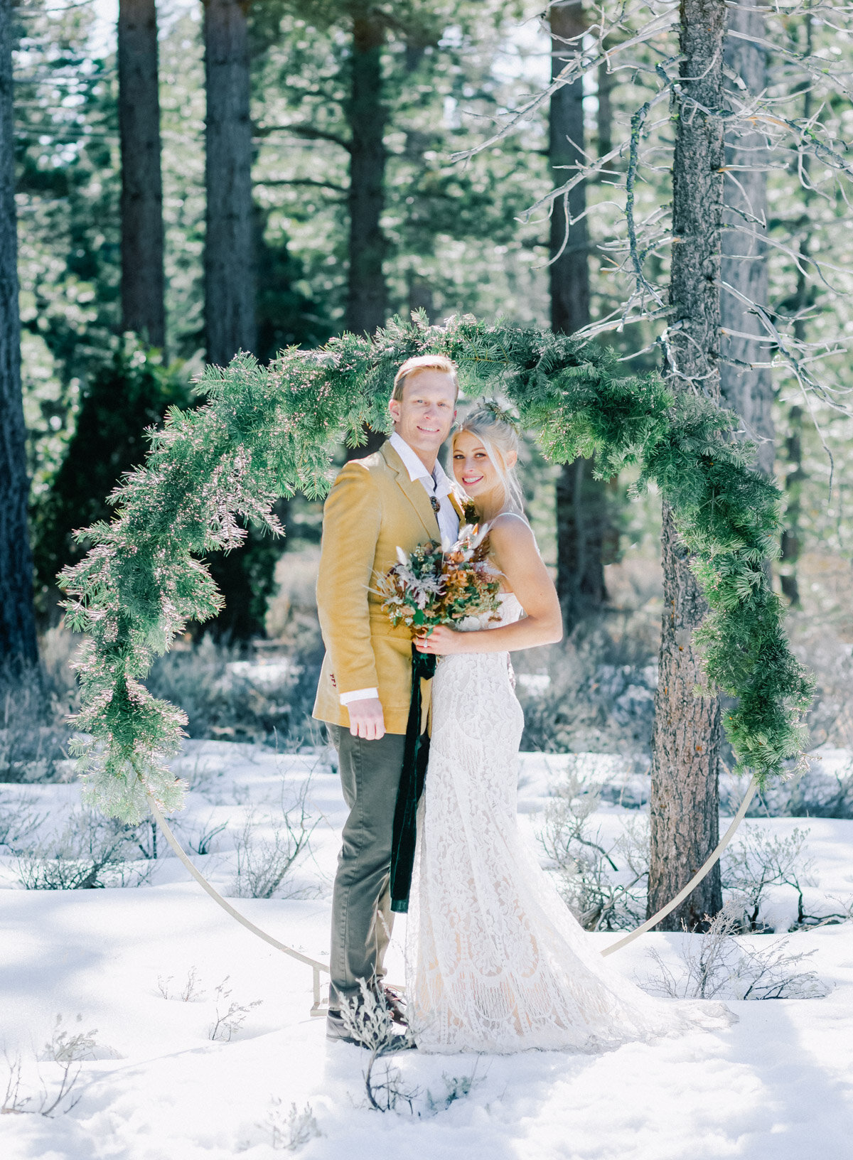 Lake Tahoe Winter Wedding Photos