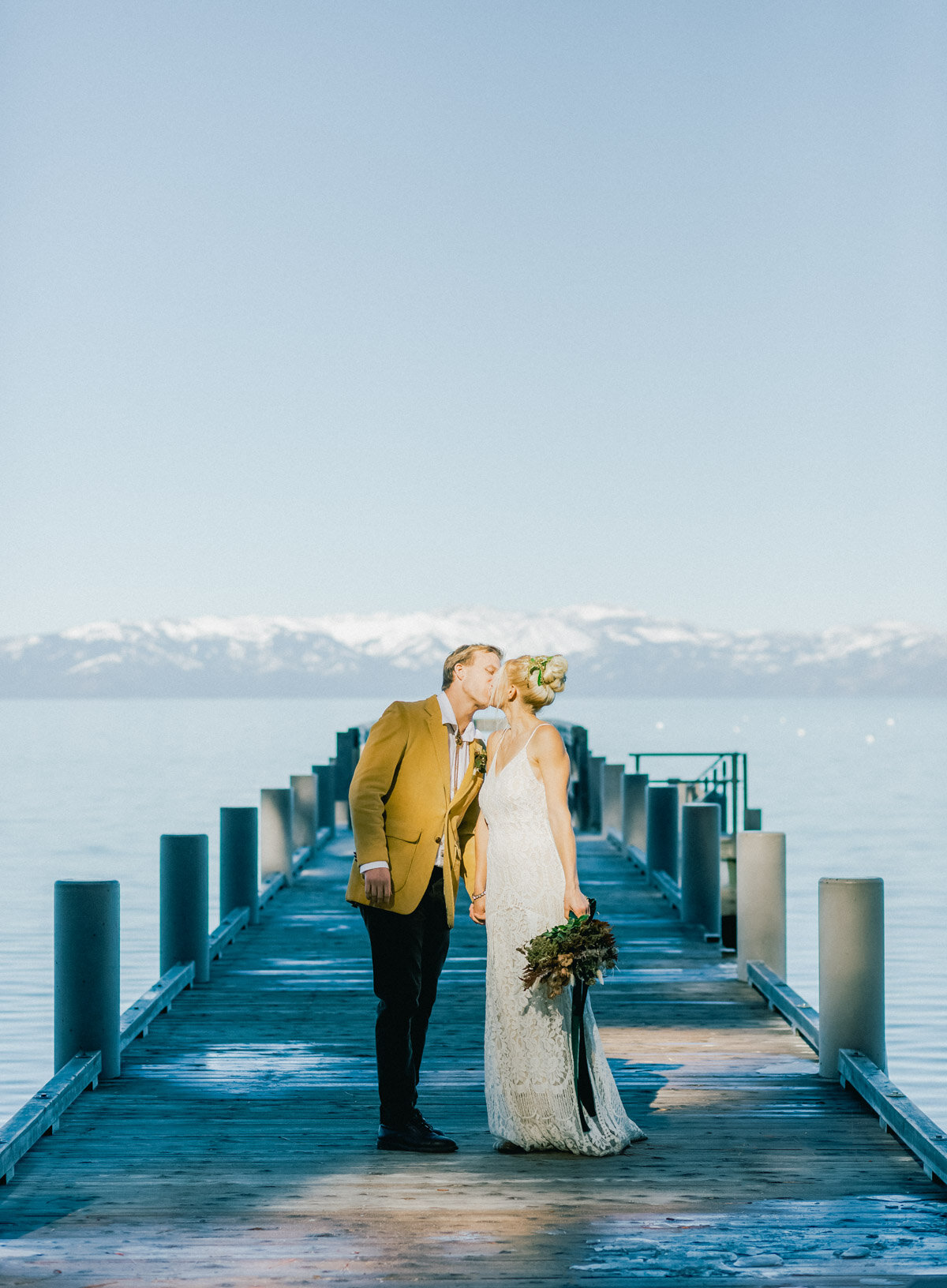 Lake Tahoe Wedding Bride and Groom