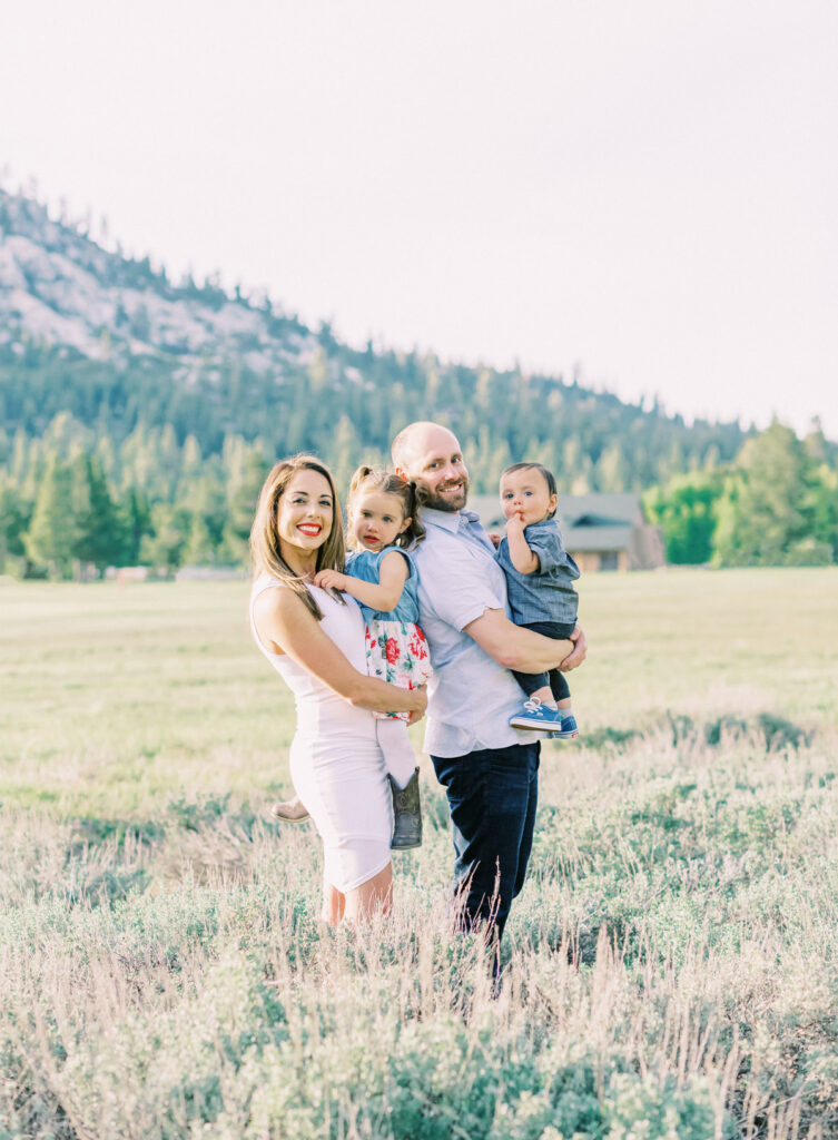 Family Photo Session in Lake Tahoe mountains