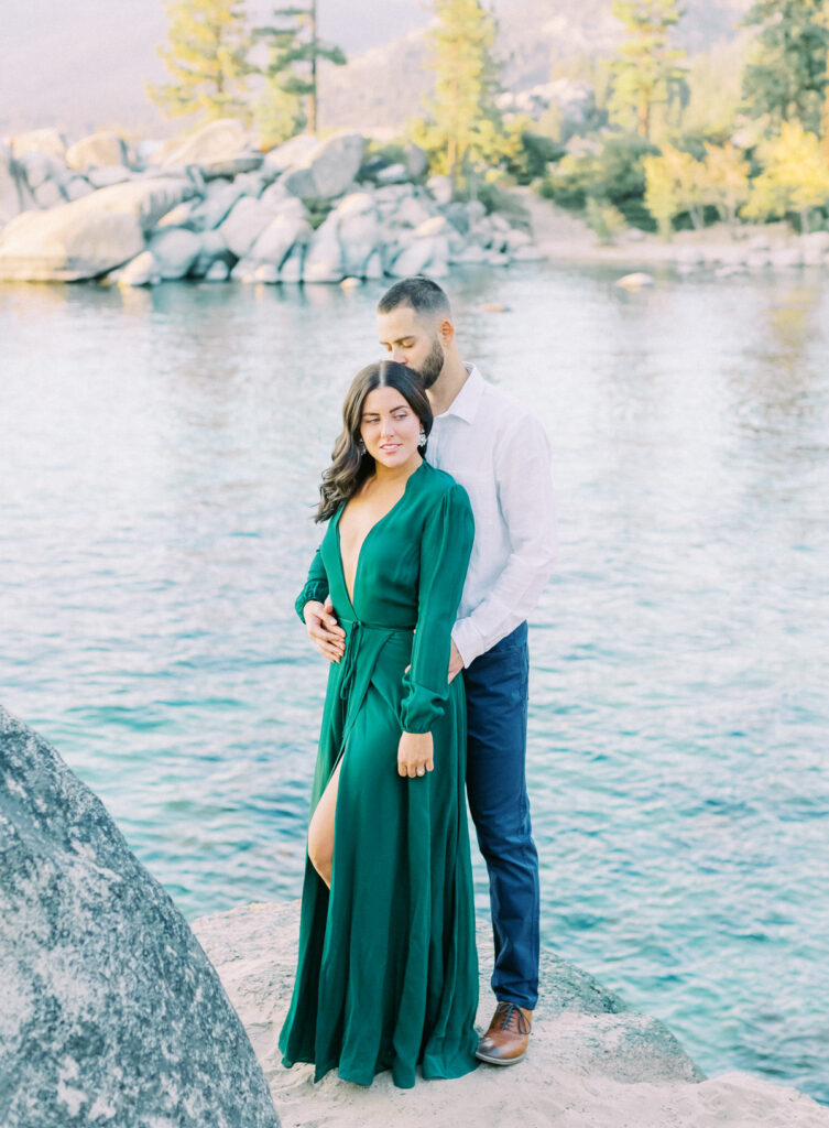 Stylish and modern engagement in Lake tahoe 