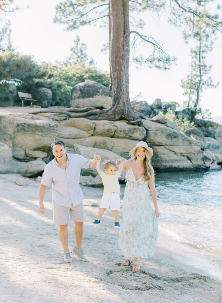 Lake Tahoe Family Photo Session on the Beach