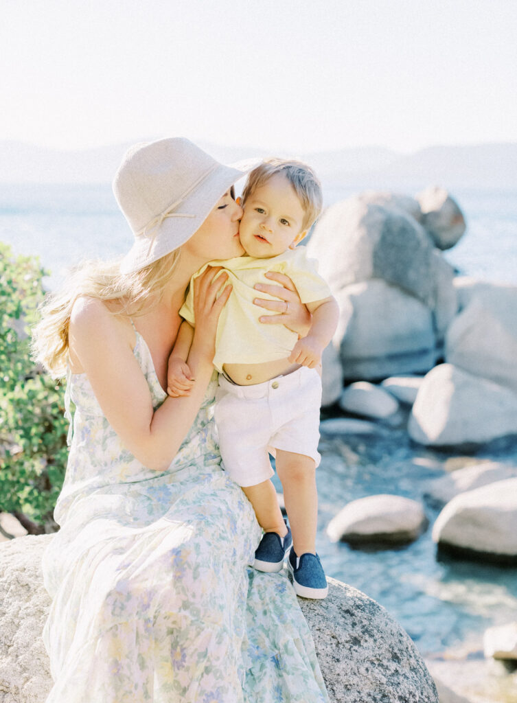 Lake Tahoe Family Photo Session on the Beach