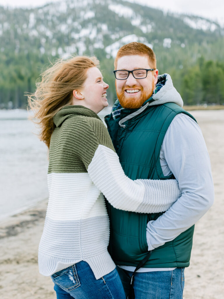 Donner Lake Beach Engagement 