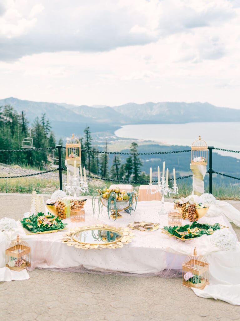 The Sofreh Aghd  Persian Wedding at Lake Tahoe Lakeview Lodge Heavenly Mountain Resort