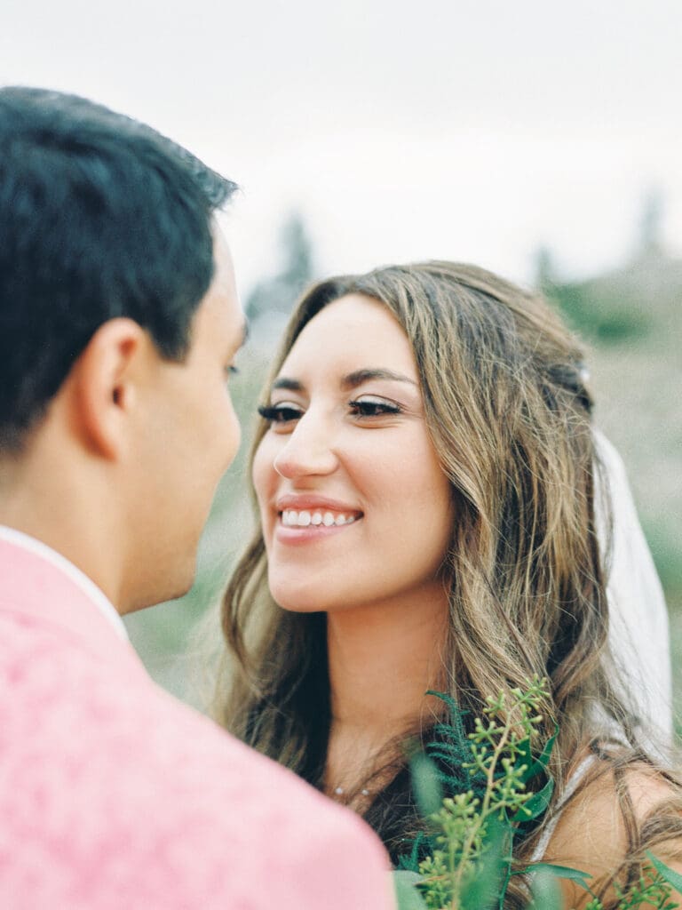 Top of the mountain Wedding photo at Lake Tahoe Lakeview Lodge Heavenly Mountain Resort | Lake Tahoe Film Photographer