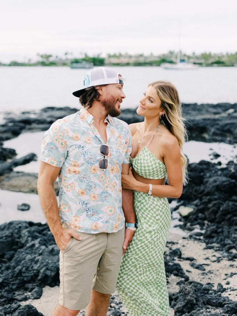 Hawaii Kona Big Island Engagement Photo Session. Hawaii wedding photographer photos.