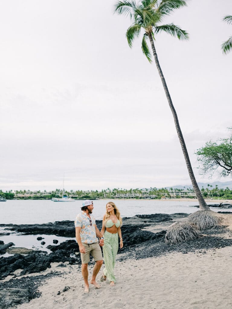 Hawaii Kona Big Island Engagement Photo Session. Hawaii wedding photographer photos.