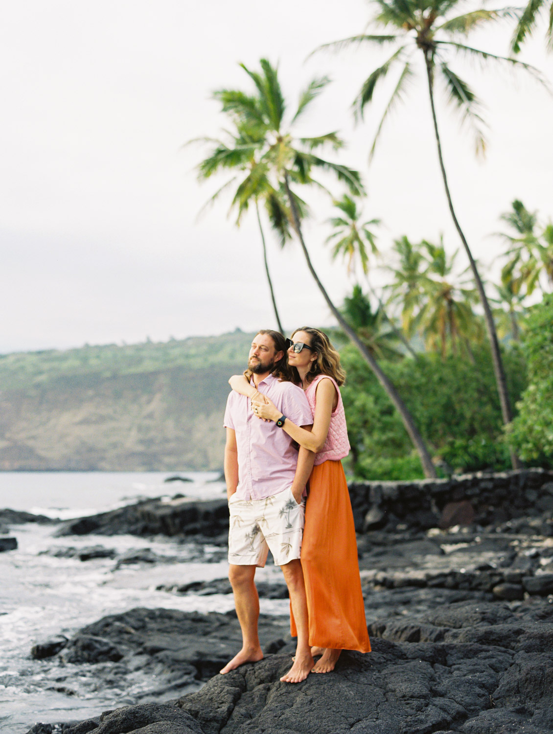 Vaiva and Mike's Enchanting Engagement Photos on the Big Island of Hawaii