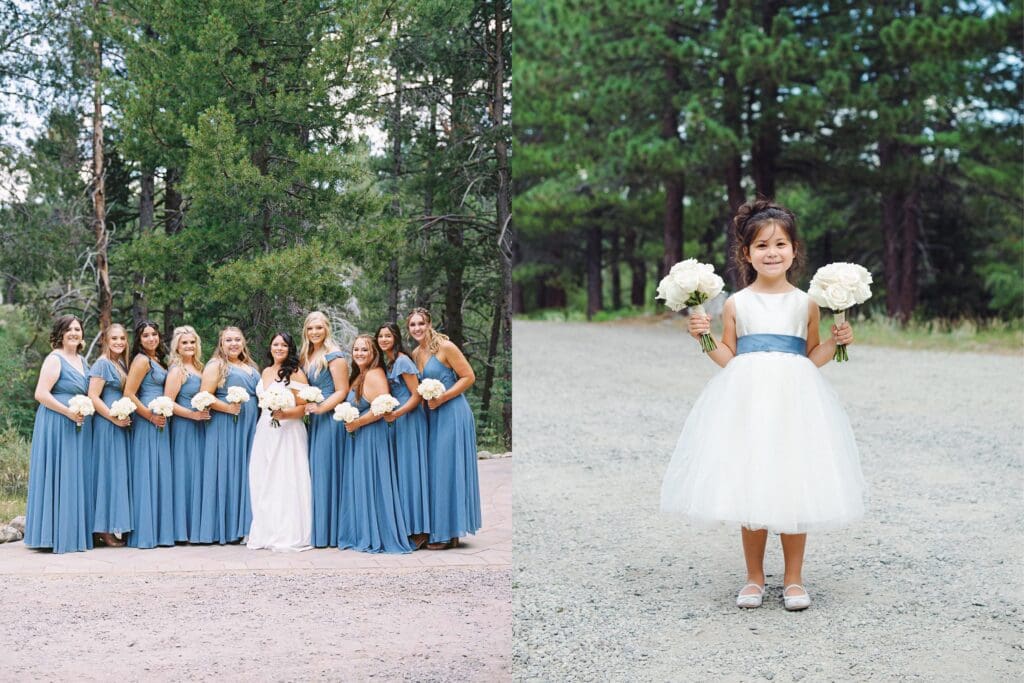 Lake Tahoe Dancing Pines Wedding bridal party