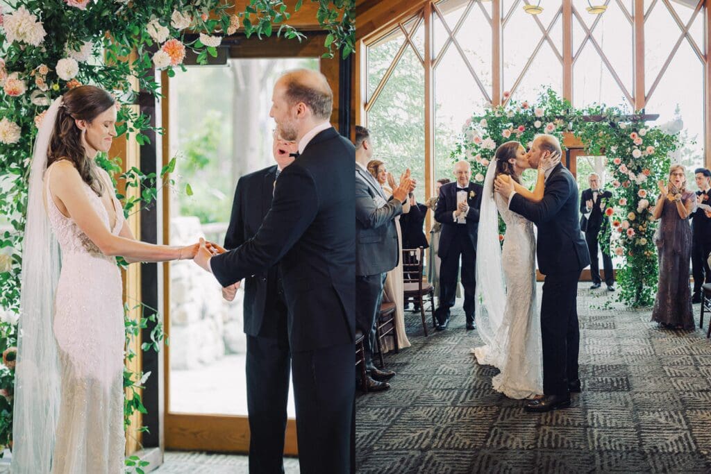 Wedding ceremony at Edgewood Resort in Lake Tahoe 