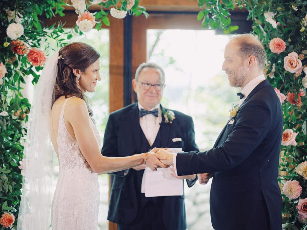 Wedding ceremony at Edgewood Resort in Lake Tahoe 