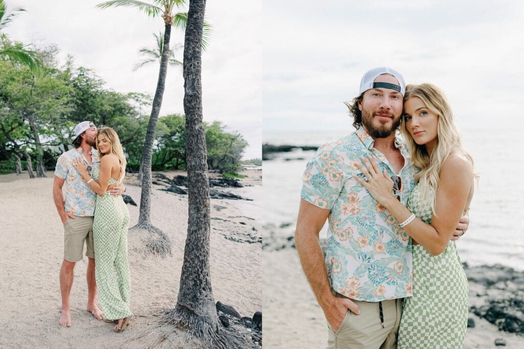 Hawaii Kona Big Island Engagement Photo Session. Hawaii wedding photographer photos.