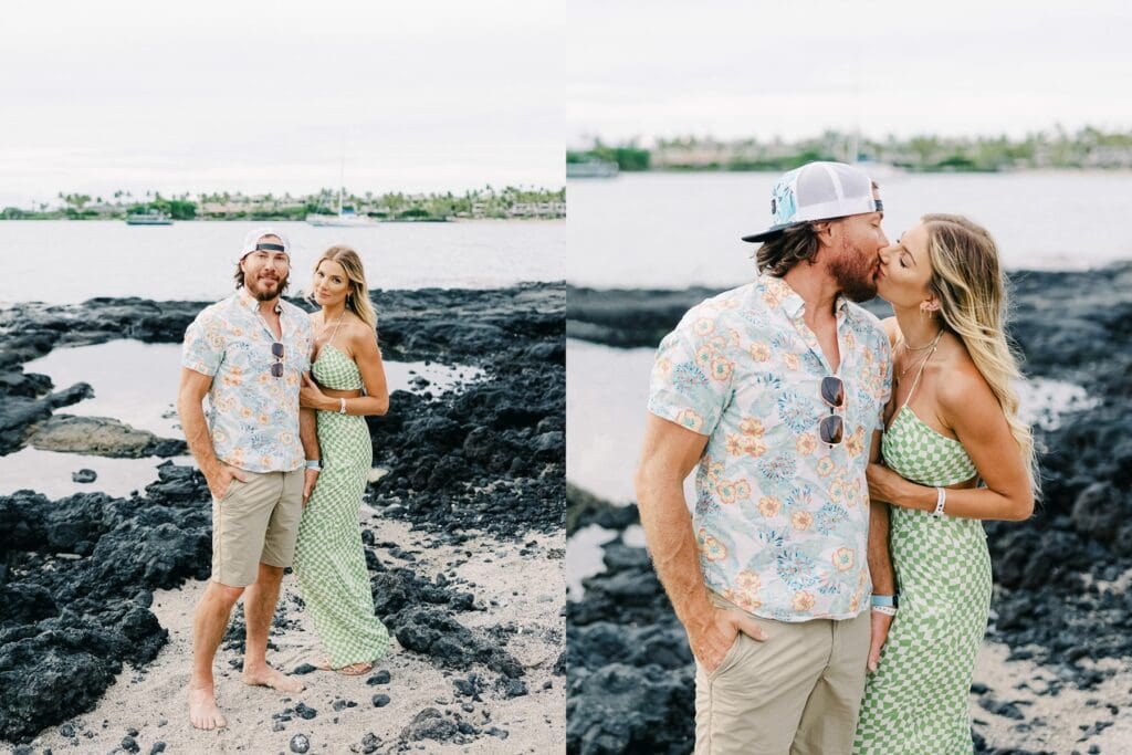 Hawaii Kona Big Island Engagement Photo Session. Hawaii wedding photographer photos.