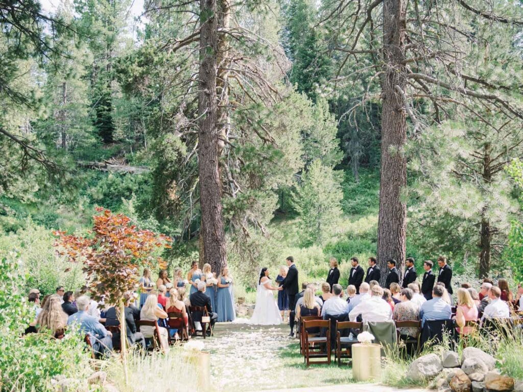 Lake Tahoe Dancing Pines Wedding ceremony