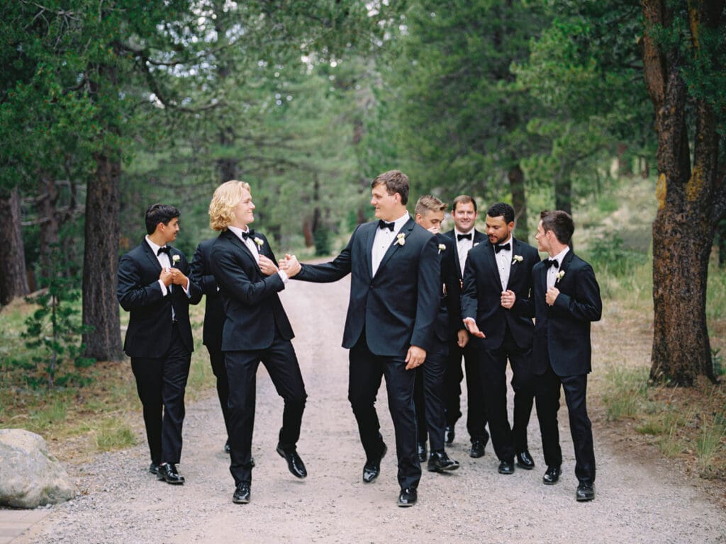 Lake Tahoe Dancing Pines Wedding bridal party