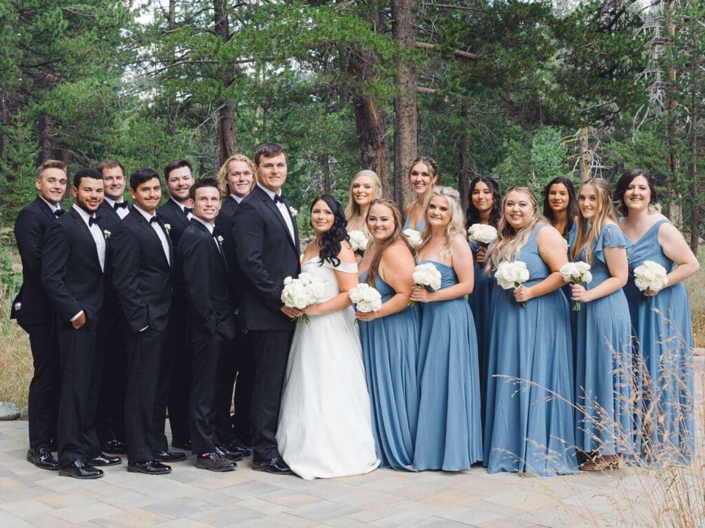 Lake Tahoe Dancing Pines Wedding bridal party