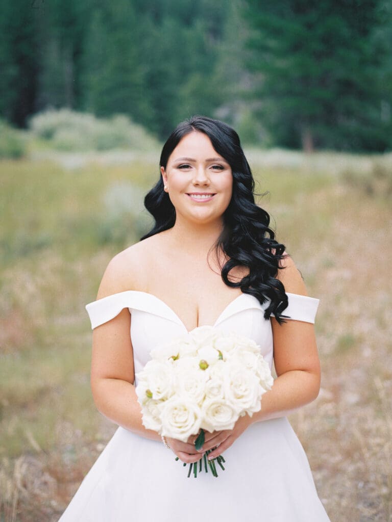 Lake Tahoe Dancing Pines Wedding bride