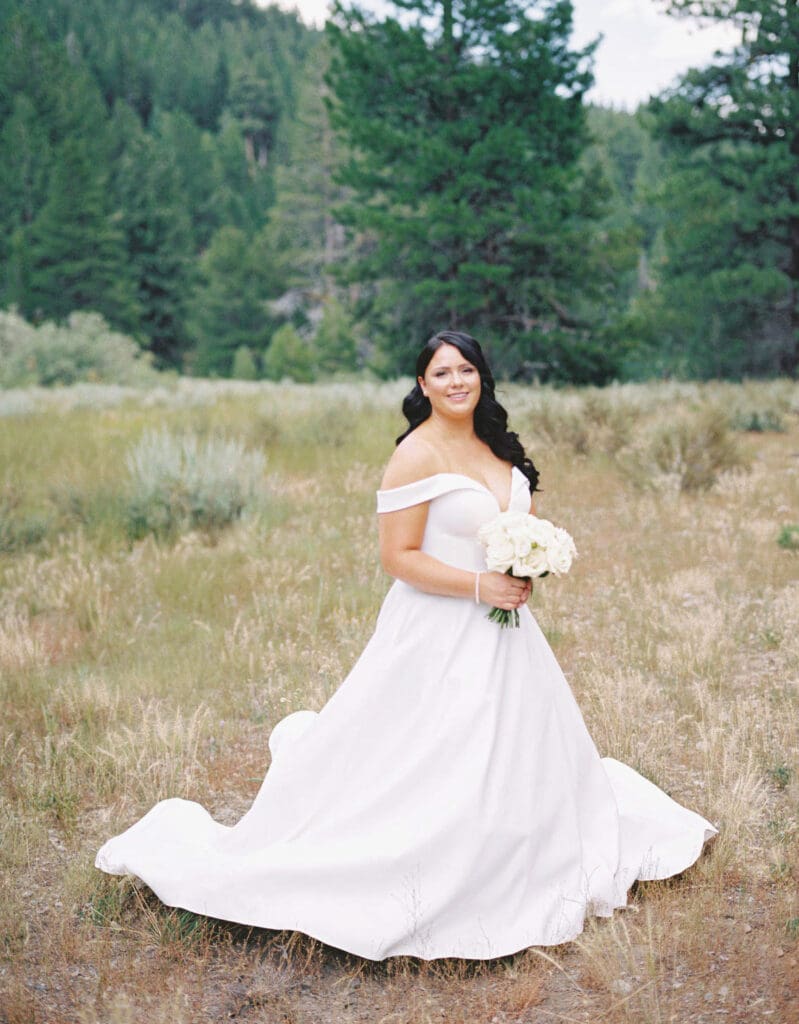 Lake Tahoe Dancing Pines Wedding bride