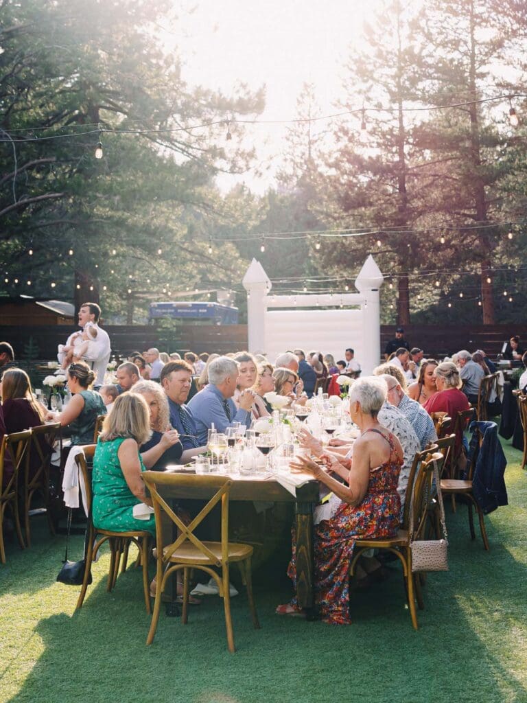 Lake Tahoe Dancing Pines Wedding Reception 