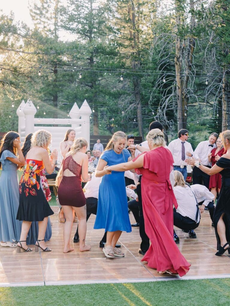 Lake Tahoe Dancing Pines Wedding Reception 