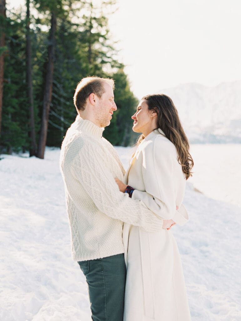 Outfit Inspiration: Dressing for a Lake Tahoe Winter Engagement Shoot