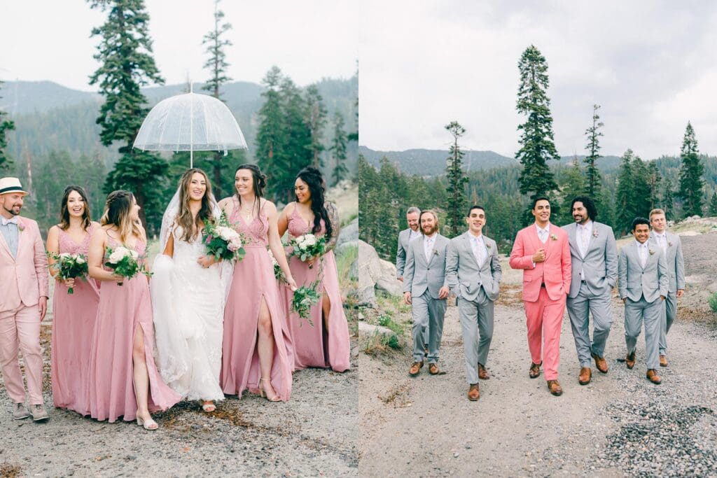 Top of the mountain Wedding photo at Lake Tahoe Lakeview Lodge Heavenly Mountain Resort | Lake Tahoe Film Photographer