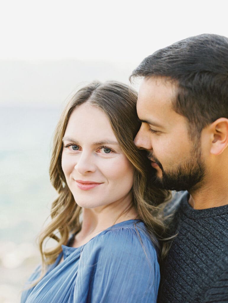 Stunning Lake Tahoe Engagement Photos by the lake