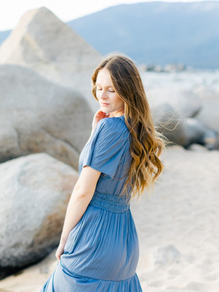 Stunning Lake Tahoe Portraits by the lake