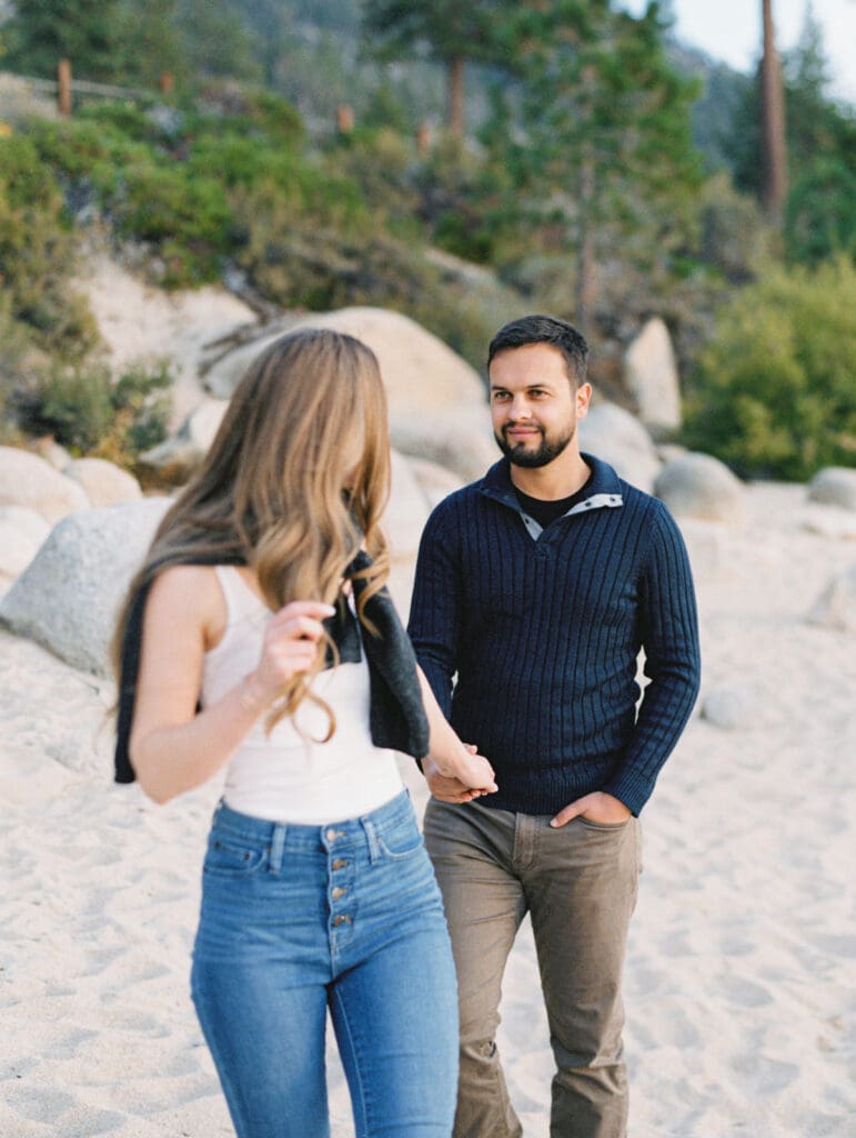 a guide to Stunning Lake Tahoe Engagement Photos 