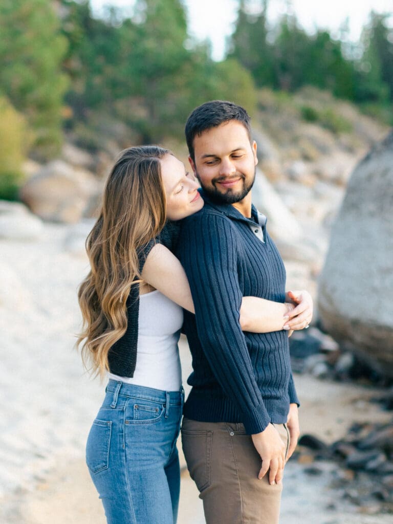 a guide to Stunning Lake Tahoe Engagement Photos 