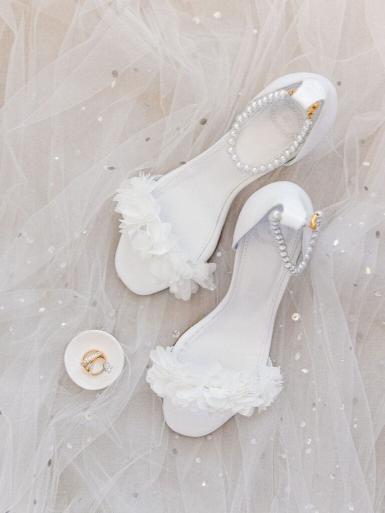 Bride shoes at Everline Resort, Lake Tahoe wedding.